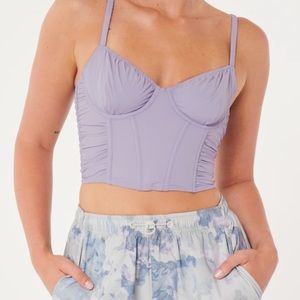 Gilly Hicks - Ruched Nylon Bustier - Light Purple
